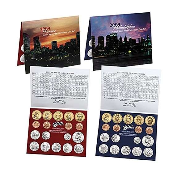 2009 U.S. Mint-36 Coin Uncirculated Set With Coa S