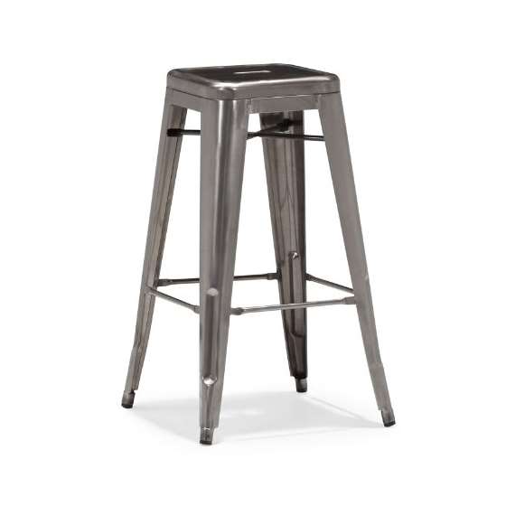 Marius Bar Chair Gunmetal (Set Of 4)