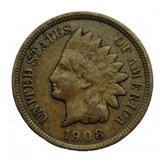 1908 U.S. Indian Head Cent By Penny Coin