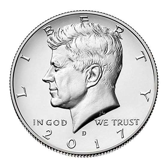 2017 P D Kennedy Half Dollar Clad Uncirculated-3