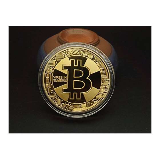 BITCOIN Coin,18K GOLD, 2-Pack Deluxe Collector S-3