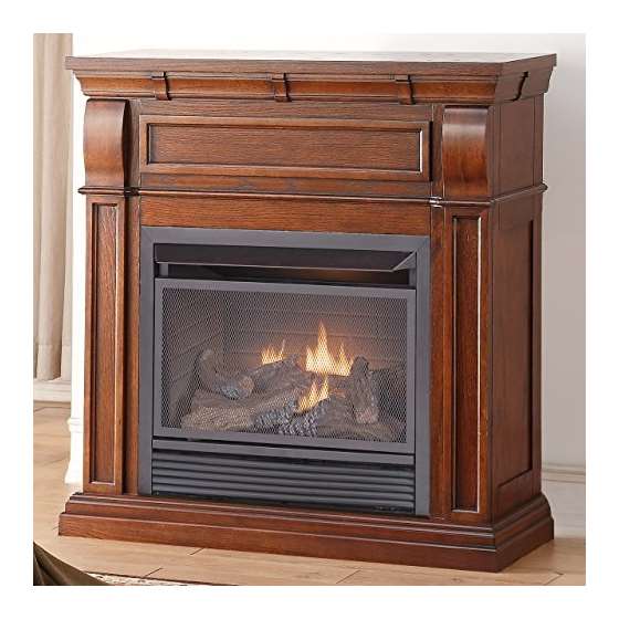 Dual Fuel Vent Free Fireplace - 26,000 BTU, Remote