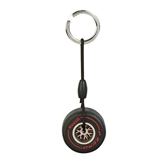 Super Soft Tire Keychain Red