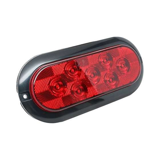 TL-62721-R 6 And Oval Red LED Sealed Stop Turn Tai