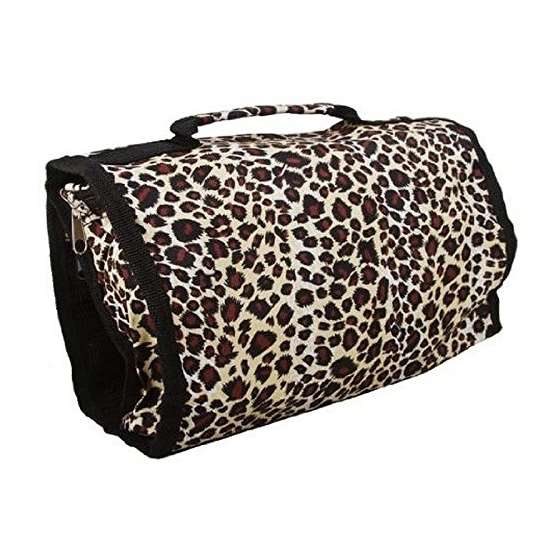 Leopard Cosmetic Makeup Organizer Hanging Bag-3