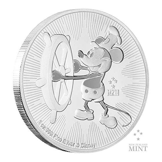 2017 NU MICKEY MOUSE STEAMBOAT WILLIE DISNEY 1Oz S