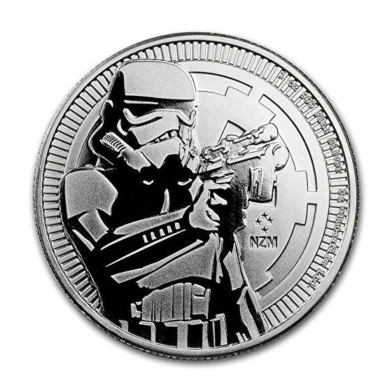 NU 2018 STORM TROOPER STAR WARS 1OZ .999 FINE COIN