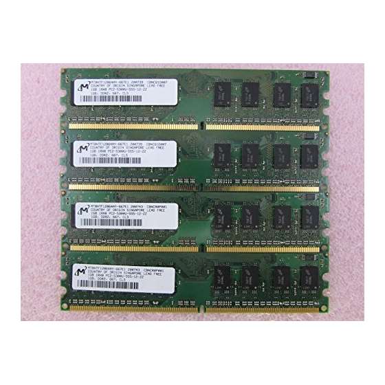 MT8HTF12864AY-667E1 4GB 4 X 1GB PC2-5300U DDR2 667