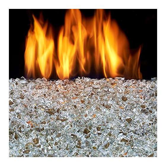 Vented Fire Glass Burner - 18In., 55,000 BTU, Natu