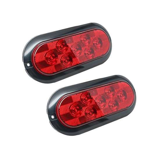 TL-62721-R Pair Of 6 And Oval Red SMD LED Sealed S