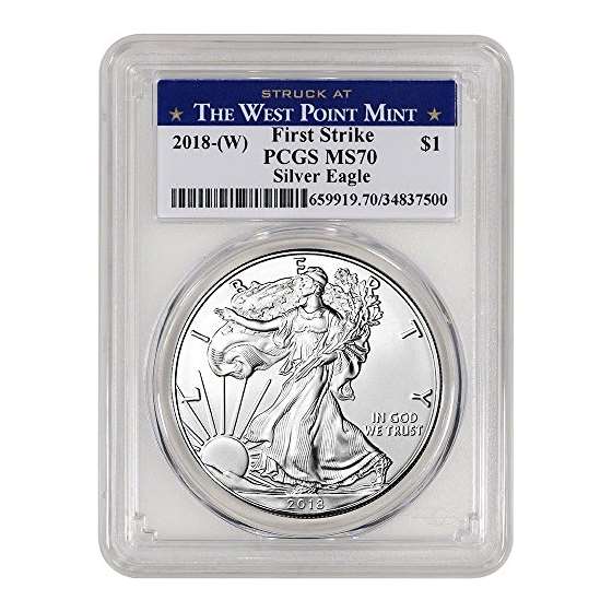 2018 W American Silver Eagle 1 Oz First Strike Wes