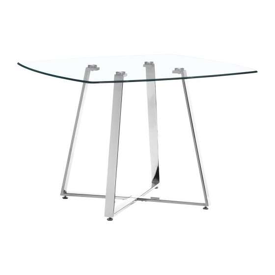 Tempered Glass Top Dining Table