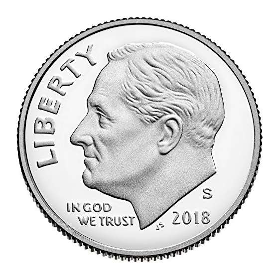 2018 S Roosevelt Dime Clad Proof