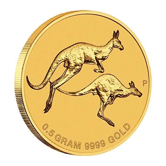 2018 AU Mini Roo 0.5G 99.99 Gold Bullion Coin With