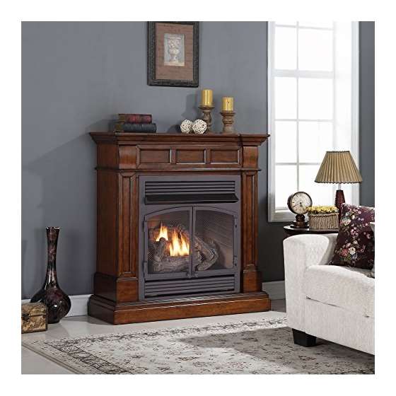 Dual Fuel Vent Free Gas Fireplace - 32,000 BTU,-3