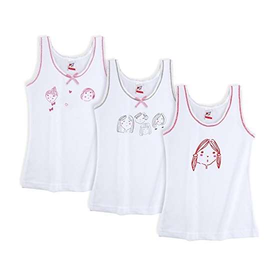 Kids By Girls Soft Turkish Cotton Tank Tops, Under