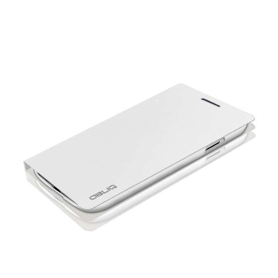 Brushed White Samsung Galaxy S4 Flip Cover Case-3