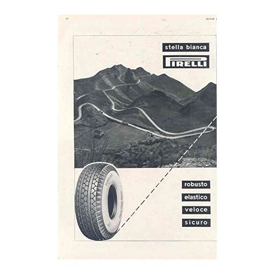 1951 Tire Ad Italy Sasbre