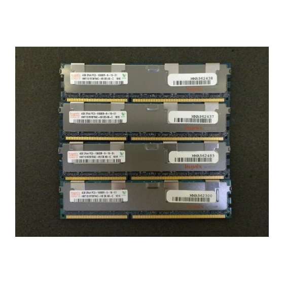 16GB 4 X 4GB DDR3 MEMORY FOR IBM System X 3200 M3,