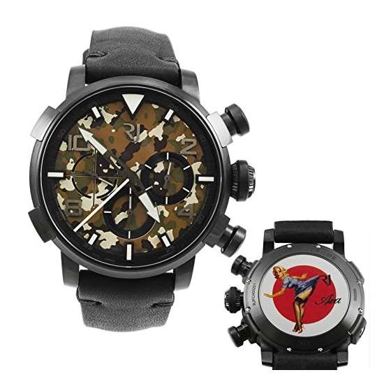 Pinup DNA Black WWII Ava Blue Chronograph Automati