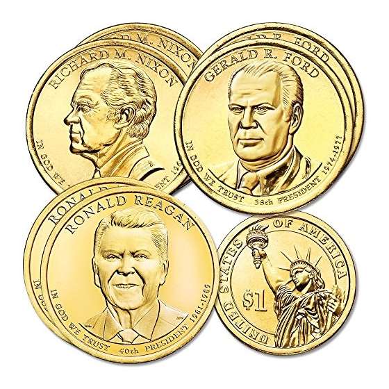 2016 Various Mint Marks Presidential Dollar Set De