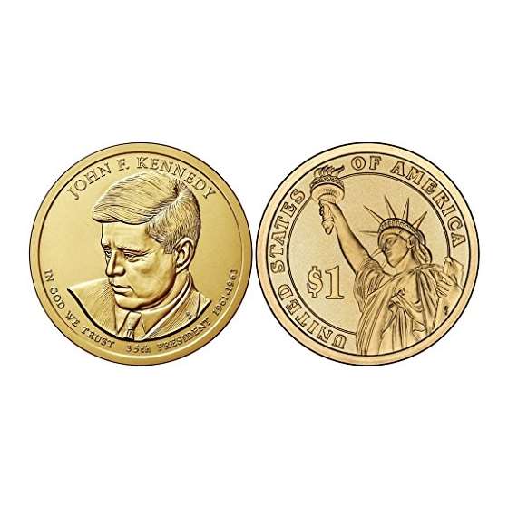 2015 P, D 2 Coin-John F. Kennedy Presidential Unci