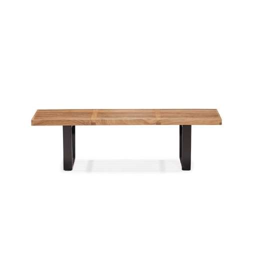 Modern Heywood Double Bench, Natural