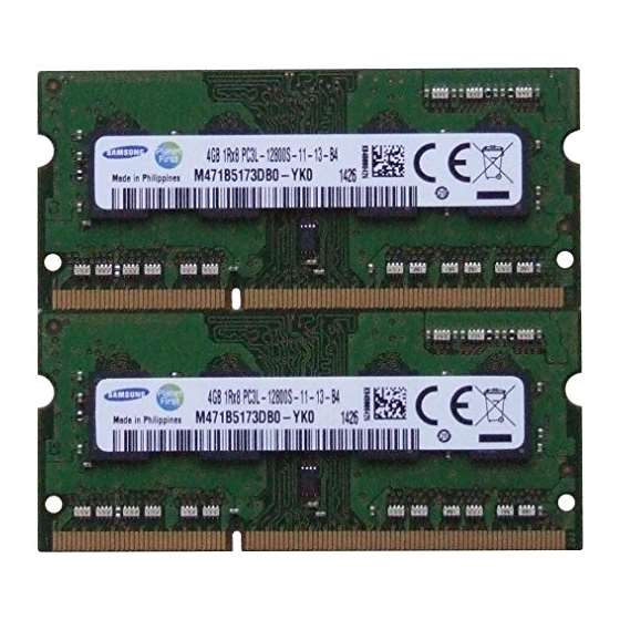 Ram Memory Upgrade DDR3 PC3 12800, 1600Mhz, 204 PI