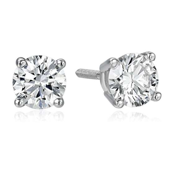 IGI Certified 18K Gold Lab Diamond Stud Earrings (