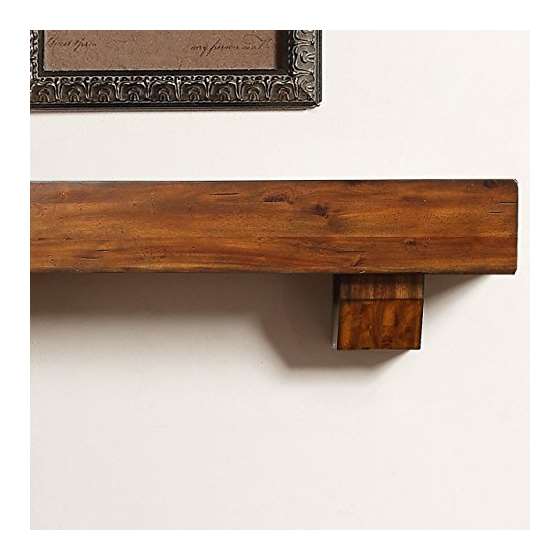 60-Inch Fireplace Shelf Mantel With Corbel Optio-3