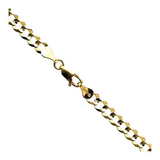 14K Yellow Gold Cuban Link Chain 24 And Long 4MM W