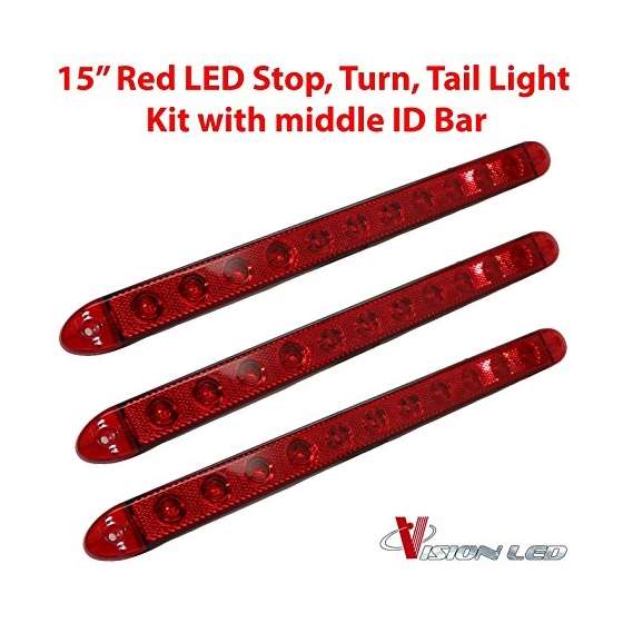 LETS-10/12-16020 Trailer Light Set, Two Stop Turn