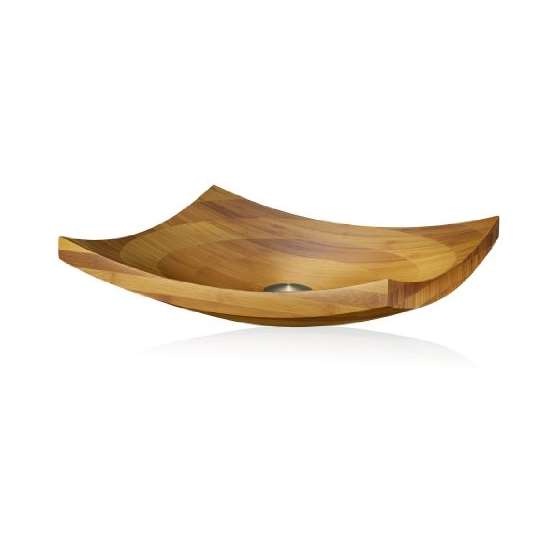 BAC-04 Bamboo Square Above Counter Bathroom Sink