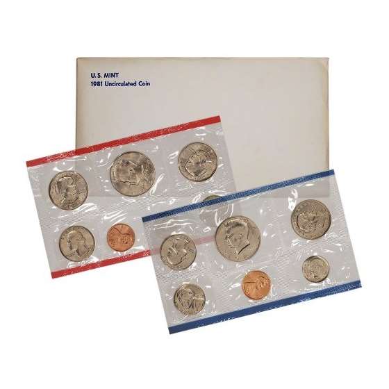 1981 US Mint Uncirculated Coin Set OGP