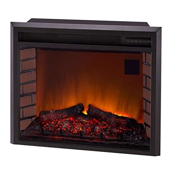 29In. Electric Fireplace Insert With Remote Contro