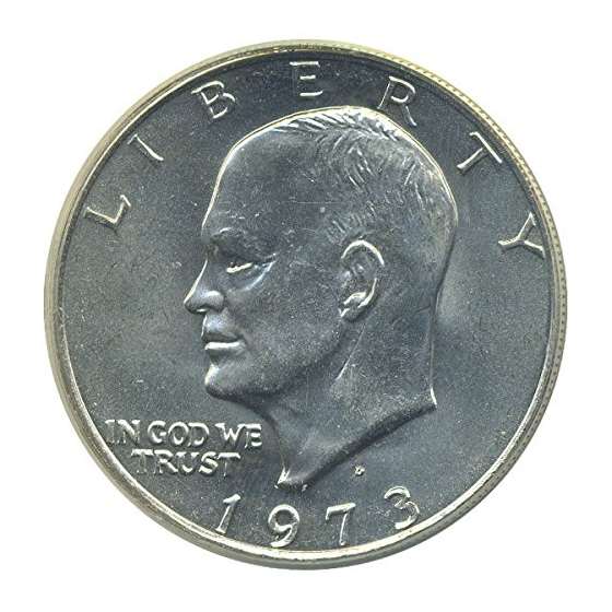 1 U.S. Eisenhower Ike 1 Dollar Coin 1971 To 1978 C