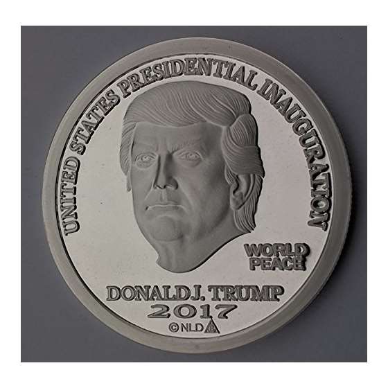 2017 DONALD TRUMP INAUGURAL SILVER DOLLAR COIN 25