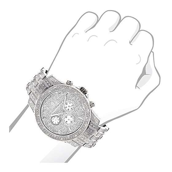 Iced Out Watches Mens Diamond Watch 1.25Ct-3