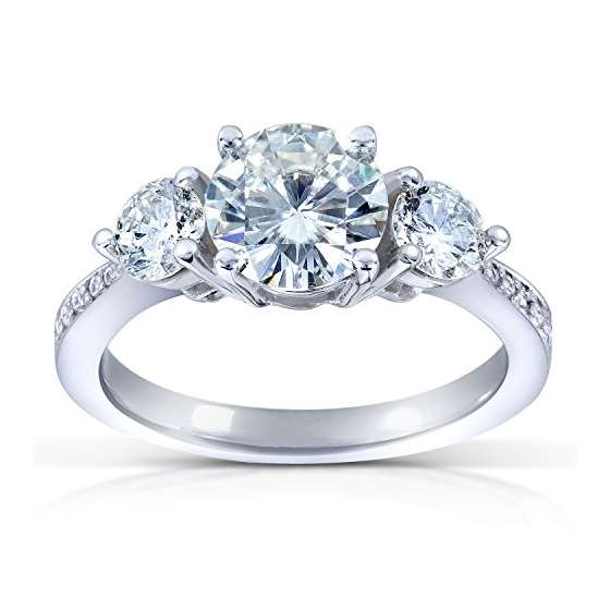 1 1/2 CTW IGI Certified Three Stone Diamond Engage