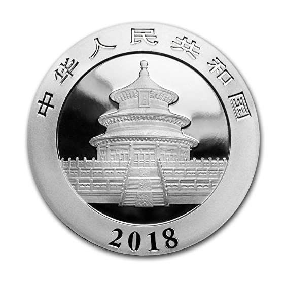 2018 CN Chinese Panda 30 Gram Silver Coin Yuan U-3