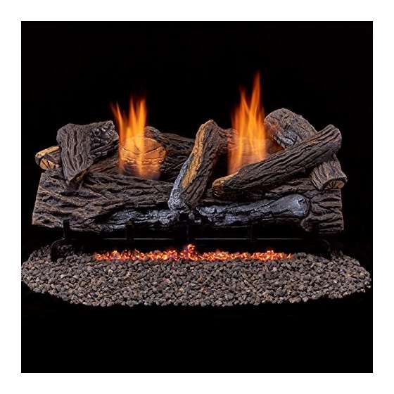 Vent Free Dual Fuel Gas Log Set - 24 In. Berkshire