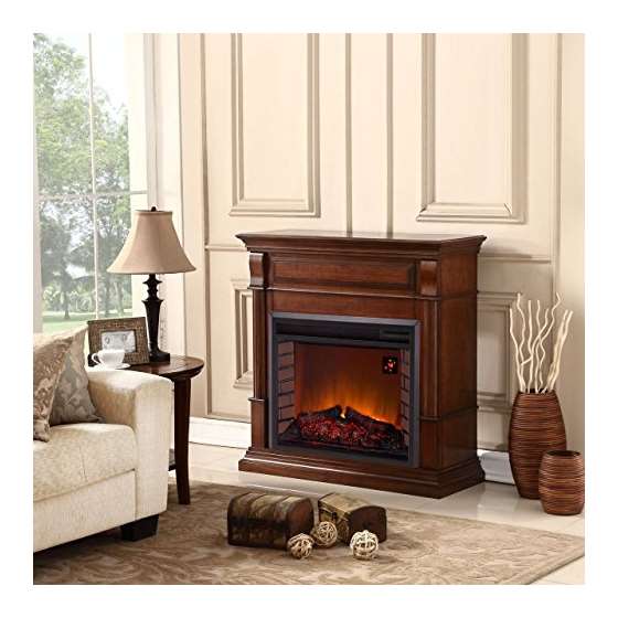 Full Size Electric Fireplace - Remote Control, A-3