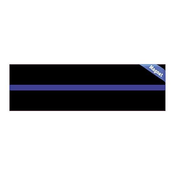 10In X 3In Blue Lives Matter Magnet Thin Blue Line