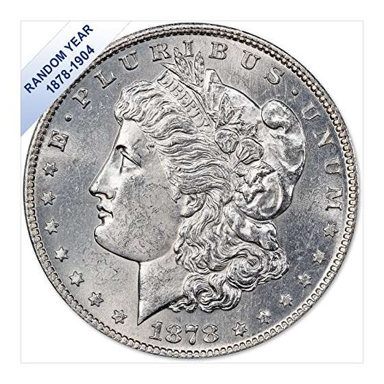 1878-1904 Morgan Silver Dollar BU Two Coins Bril-3