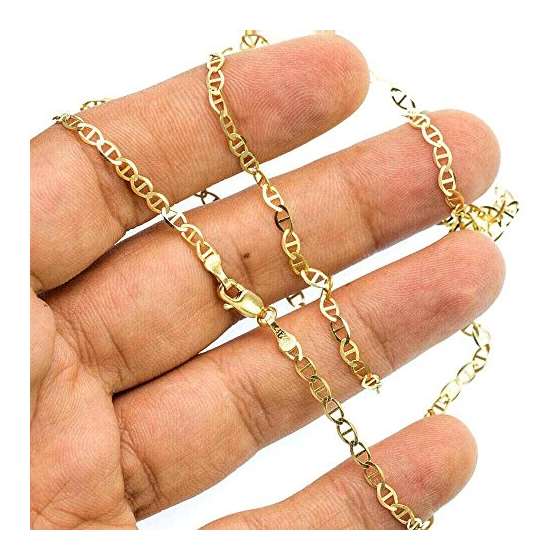10K YELLOW Gold SOLID GUCCI Chain - 22 Inches Lo-3