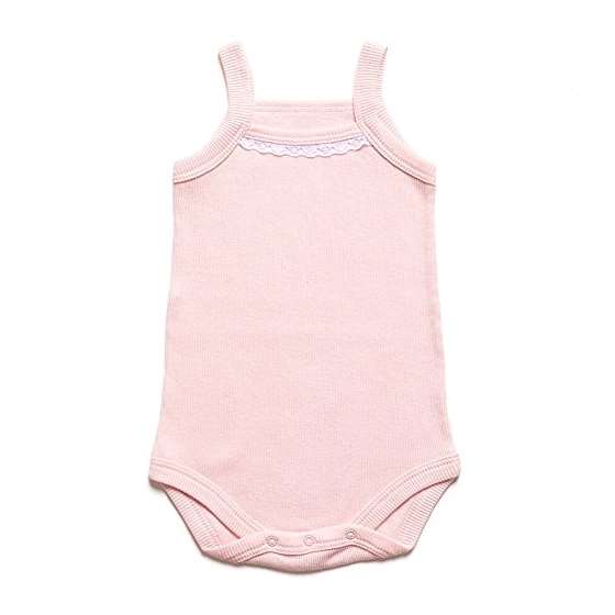 Ultra Soft Ribbed Turkish Cotton Pink Baby Camisol