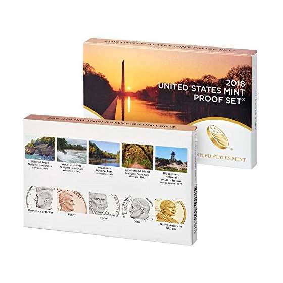 2018 S 10 Coin Clad Proof Set In OGP With Coa Pr-3