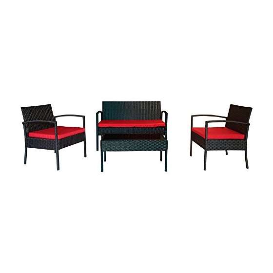 Teaset 4 Piece All-Weather Patio Conversation Set