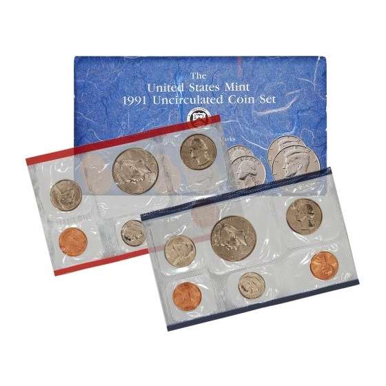 1991 US Mint Uncirculated Coin Set U91 OGP