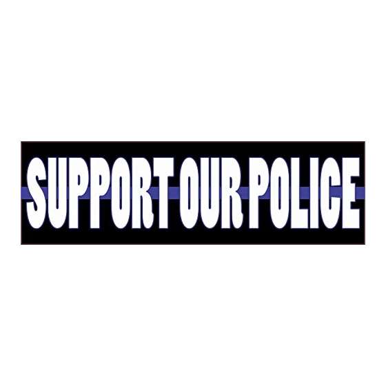 10In X 3In Support Our Police Car Bumper Sticker T